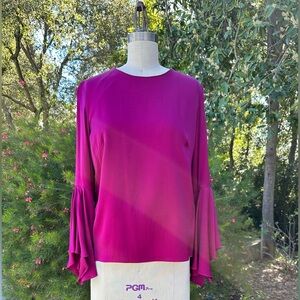 NWT Milly "Holly Top" bell sleeve blouse - size 2